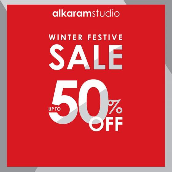 alkaram studio winter festive sale! upto 50 OFF valid till 19th